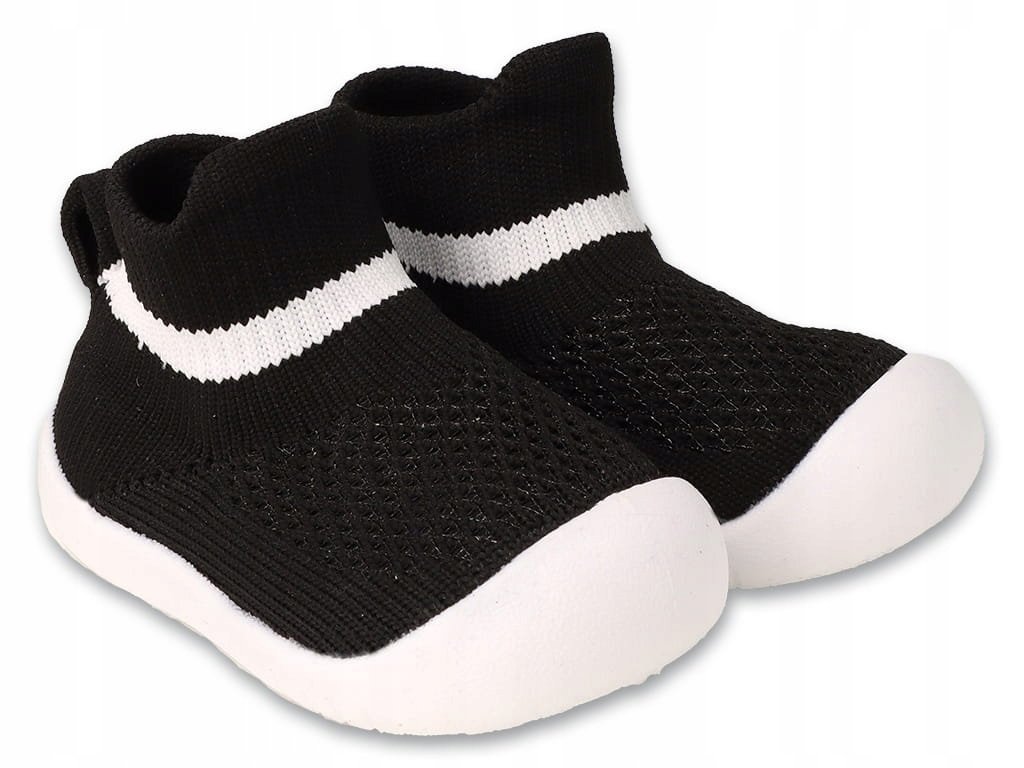 Befado buciki PAPUTKI niemowlęce 002P072 rozmiar 18 niechodki czarno-białe