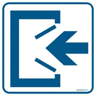 Systemy ekspozycyjne i znaki informacyjne - RA065 WEJŚCIE, FN - FOLIA SAMOPRZYLEPNA; (200X200MM) - miniaturka - grafika 1