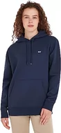 Bluzy męskie - Tommy Hilfiger Męska bluza z kapturem TJM Regular Fleece Hoodie, Twilight Navy., XXS - miniaturka - grafika 1