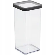 Pojemniki kuchenne - ROTHO Pojemnik 1,5l na żywność produkty sypkie szczelny grafitowy LOFT - miniaturka - grafika 1