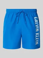 Kąpielówki męskie - Spodenki kąpielowe z elastycznym pasem - miniaturka - grafika 1