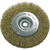 Akcesoria do elektronarzędzi - Szczotka tarczowa z drutu stalowego mosiądz fi 115 mm Proline - miniaturka - grafika 1