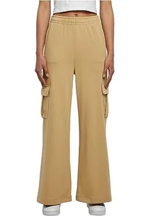 Urban Classics Damskie spodnie cargo Terry z wysokim stanem, beżowy (Unionbei), XXL - Spodnie damskie - miniaturka - grafika 1