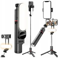 Selfie stick - KIJEK DO SELFIE L15 Z LAMPĄ LED I FUNKCJĄ STATYWU - miniaturka - grafika 1