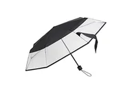 Parasole - Falconetti parasol, przezroczysty, składany, dla kobiet, mały parasol, kompaktowy i lekki, przezroczysty i czarny, mały parasol, przezroczysty FALCONETTILF1408120NOIR - miniaturka - grafika 1
