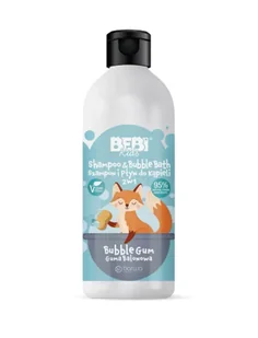BARWA Bebi Kids Shampoo & Bubble Bath 2w1 Bubble Gum 500ml - Szampony do włosów - miniaturka - grafika 1