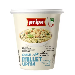 Danie Instant Quick Millet Upma Priya 80g - Szybkie dania obiadowe - miniaturka - grafika 1