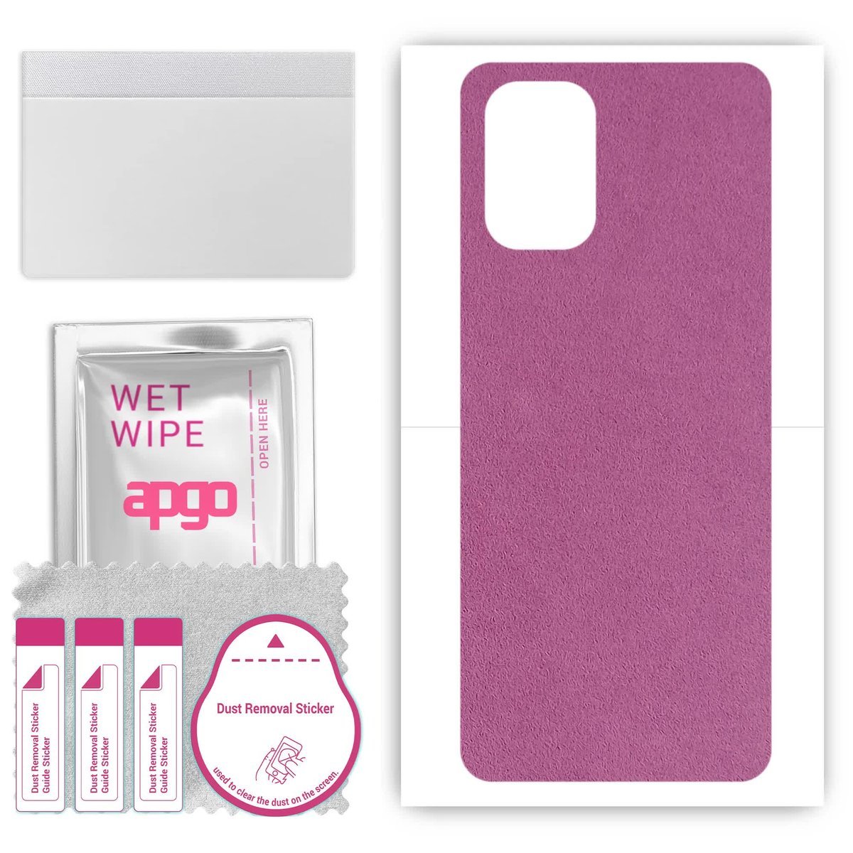 Folia naklejka skórka strukturalna na TYŁ Zamsz do Nokia G22 - Zamsz Fioletowy - apgo SKINS