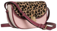 Torebki damskie - Torebka damska listonoszka ze skóry ekologicznej różowa mała i funkcjonalna na ramię crossbody LuluCastagnette - miniaturka - grafika 1