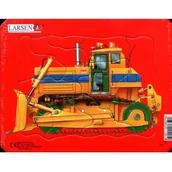 Układanki dla dzieci - Larsen Larsen Z1 traktory, wywrotka, ciężarówka, buldożer zestaw puzzli Z1 - miniaturka - grafika 1