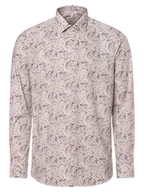 Koszule męskie - Olymp Level Five Koszula męska Mężczyźni Slim Fit Bawełna beżowy|wielokolorowy wzorzysty, 41 - miniaturka - grafika 1