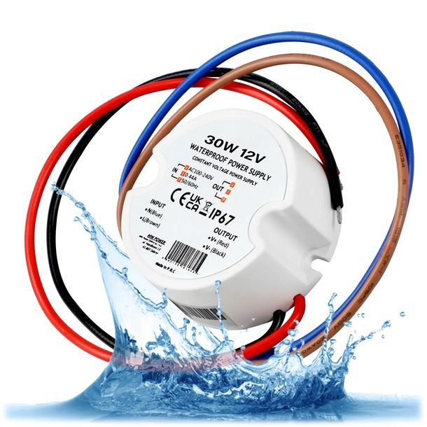 Zasilacz LED 12V 30W 2.5A Do Puszki Tranformator Dopuszkowy Do Taśm Taśmy