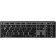 Klawiatury - A4Tech FX60H (White Backlit) szara A4TKLA47125 - miniaturka - grafika 1