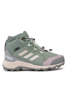 adidas Trekkingi Terrex Mid GORE-TEX JI1356 Zielony - Buty trekkingowe damskie - miniaturka - grafika 1