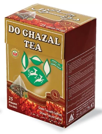 Herbata zielona z szafranem Do Ghazal 25 torebek
