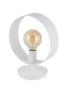 Lampy stojące - Sigma Stylowa lampa stołowa biura i domu HAPPY E27 60W szer. 25cm biały 50280 - miniaturka - grafika 1