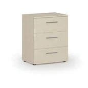 Szafki biurowe - Komoda biurowa do biurka PRIMO WOOD, 740 x 600 x 420 mm, brzoza - miniaturka - grafika 1