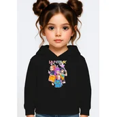 Bluzy dla dziewczynek - BLUZA DZIECIĘCA K-POPOWE ŁOWCZYNIE DEMONÓW HUNTRIX 134-140 Z KAPTUREM - miniaturka - grafika 1