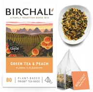 Herbata - Angielska Herbata Birchall zielona z Brzoskwinią 80szt 200g piramidki - miniaturka - grafika 1