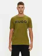 Koszulki męskie - Hugo T-Shirt Dulivio 50467556 Zielony Regular Fit - miniaturka - grafika 1