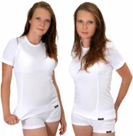 Koszulki sportowe damskie - COOL T-shirt z krótkim rękawem - damski .M .biały - miniaturka - grafika 1