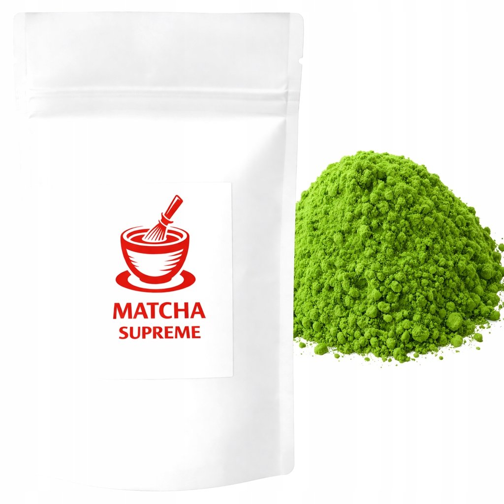 Matcha Ceremonialna Japońska Supreme 100g Certyfikowana Pierwszy Zbiór