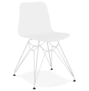 Kokoon Design Krzesło Design Fifi białe CH01740WHWH - Krzesła - miniaturka - grafika 1