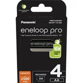 Ładowarki i akumulatory - Panasonic Akumulator Eneloop Pro R6 AA 2500mAh 4 sztuki BK-3HCDE-4BE - miniaturka - grafika 1
