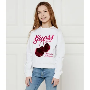 Guess Bluza Regular Fit - Bluzy dla dziewczynek - miniaturka - grafika 1
