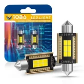 Żarówki samochodowe - ŻARÓWKI LED C5W 36mm CAN BUS YOBIS RURKOWA MOCNA - miniaturka - grafika 1