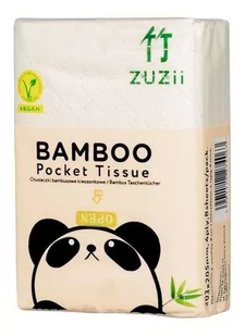 Zuzii Zestaw Bambusowych Chusteczek Higienicznych 4-Warstwowych Kieszonkowych 8 Szt. - Chusteczki higieniczne - miniaturka - grafika 1