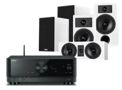 Kino domowe - Yamaha RX-V4A (czarny) + Tesi 3 + 2 + 7 (biały) - miniaturka - grafika 1