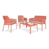 Meble ogrodowe - Komplet ogrodowy Nardi NET RELAX Corallo - miniaturka - grafika 1