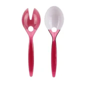 Zestawy sztućców - Fernity Zestaw sztućców do sałatki czerwone - miniaturka - grafika 1