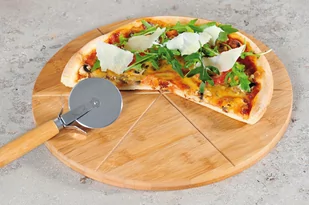 Kesper Deska do pizzy z nożykiem do krojenia Kesper 58462 - Tace i patery - miniaturka - grafika 1