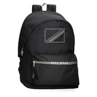Plecaki szkolne i tornistry - Pepe Jeans Alton Plecak szkolny Adaptacyjny na wózek Czarny 31x44x17,5 cms Poliester 23,87L by Joumma Bags, czarny, Plecak szkolny adaptacyjny do wózka - miniaturka - grafika 1