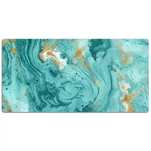 Mata ochronna na biurko Marmur turkusowy 120x60 cm, Dywanomat - Podkładki na biurko - miniaturka - grafika 1