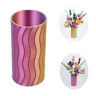 Wazony i flakony - Wazon Prezent 17 cm do Sztucznych Kwiatów i LEGO Nowoczesny Dekoracja 3D - miniaturka - grafika 1