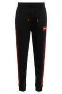 Spodenki męskie - HUGO Męskie spodnie dresowe Dacino, czarny (Black1), L Szczupły - miniaturka - grafika 1