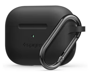 Apple Spigen SPIGEN SILICONE FIT AIRPODS PRO BLACK - Akcesoria do słuchawek - miniaturka - grafika 1