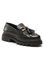 Półbuty damskie - Badura Loafersy 22SS24 Czarny - miniaturka - grafika 1