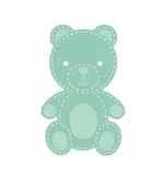 Decoupage - Wykrojnik Dpcraft Sizzix Miś Jcma-042 - miniaturka - grafika 1