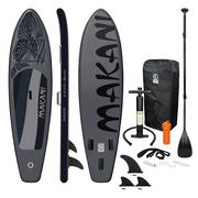 Deski SUP - Deska surfingowa Stand Up Paddle Board Czarny Makani 320x82x15cm - miniaturka - grafika 1