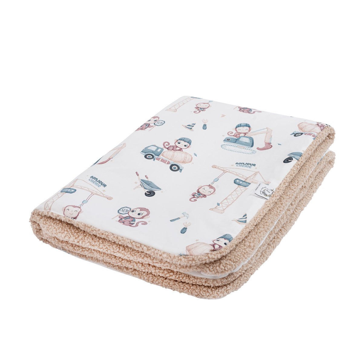 Kocyk Średniaka bawełna&boucle 75x100 cm Monkey