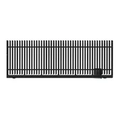 Ogrodzenia - Polbram Brama przesuwna bez przeciwwagi Negros 4x1,5 m prawa czarna automat - miniaturka - grafika 1