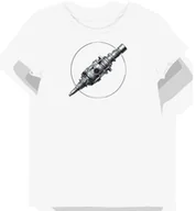 Koszulki i topy damskie - Koszulka damska biała z Detalami Srebrnego Wtryskiwacza S - miniaturka - grafika 1