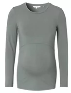 Koszulki i topy damskie - Noppies Nore Nursing Bi-Stretch Top Ls T-shirt damski, Sage - N155, XL - miniaturka - grafika 1