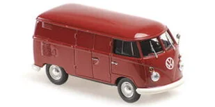 Volkswagen T1 Kastenwagen 1963 Dark Red 1:43 Minichamps 940052201 - Samochody i pojazdy dla dzieci - miniaturka - grafika 1