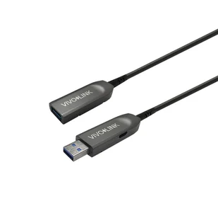Kabel USB VivoLink USB-A - USB-A 5 m Biało-czarny (PROUSB3AAF5) - Kable USB - miniaturka - grafika 1