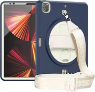 Etui do tabletów - Etui do iPad Pro 5/4/3 12.9” z Podstawką i Paskiem na Ramię Granatowe - miniaturka - grafika 1